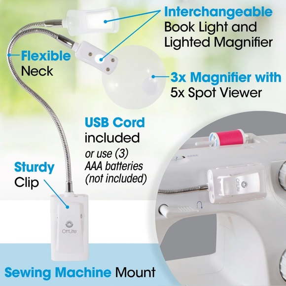 Pink 2-in-1 LED Sewing Machine Light - Picture 8 of 8